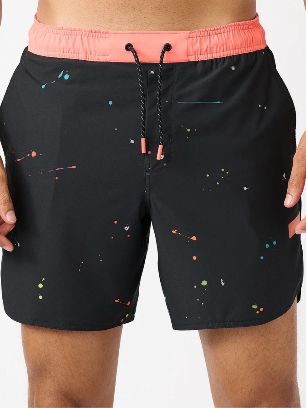 Legends Luka Short Spacedrip Sunrise Space Drip Drawstring Black Men’s Size L